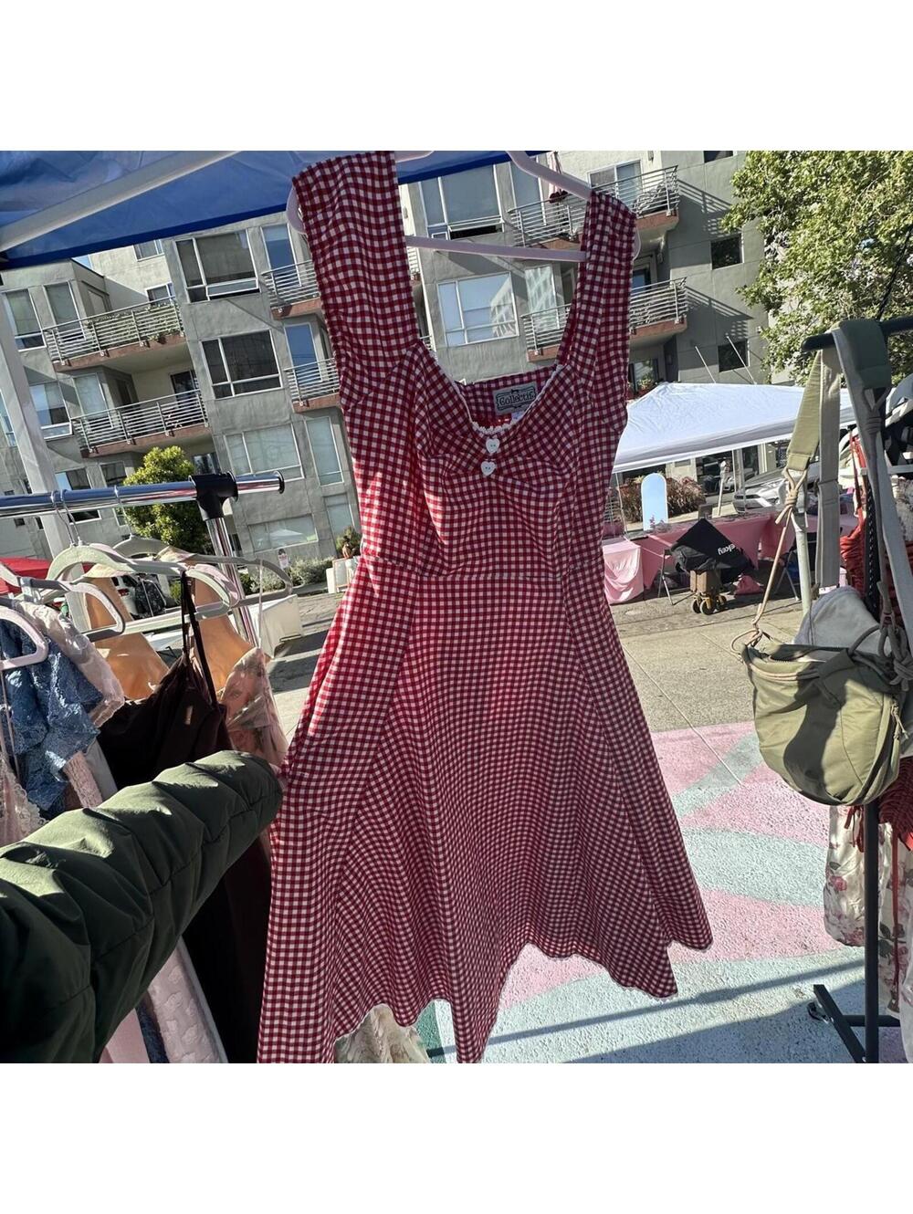 Women's Prairie Red and Pink Dress